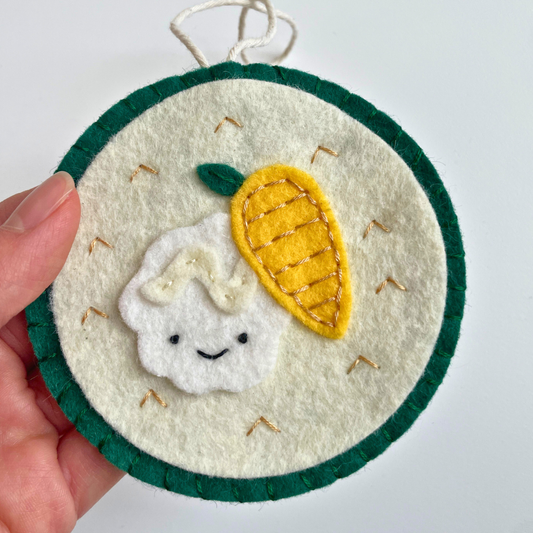 Mango Sticky Rice Felt Ornament