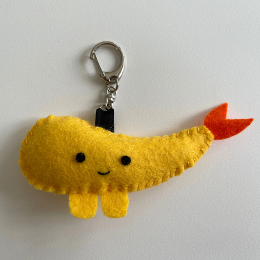 Felt Shrimp Tempura Keychain - DIY Sewing Kit
