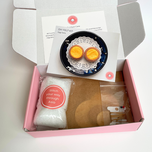 Felt Egg Tarts - DIY Sewing Kit