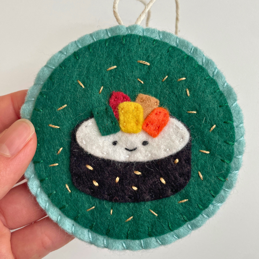 Kimbap Felt Ornament