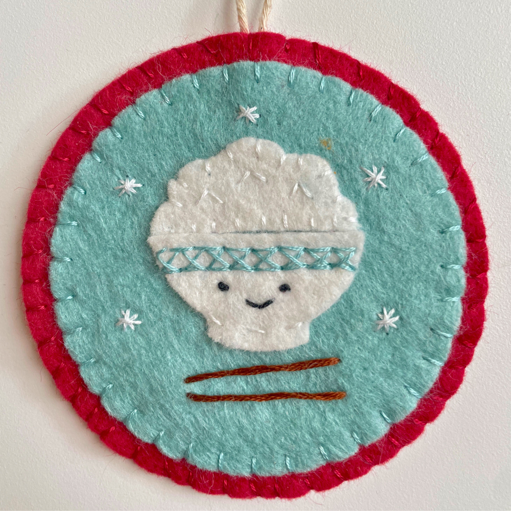 Asian Comfort Food Felt Ornaments - PDF Sewing Pattern
