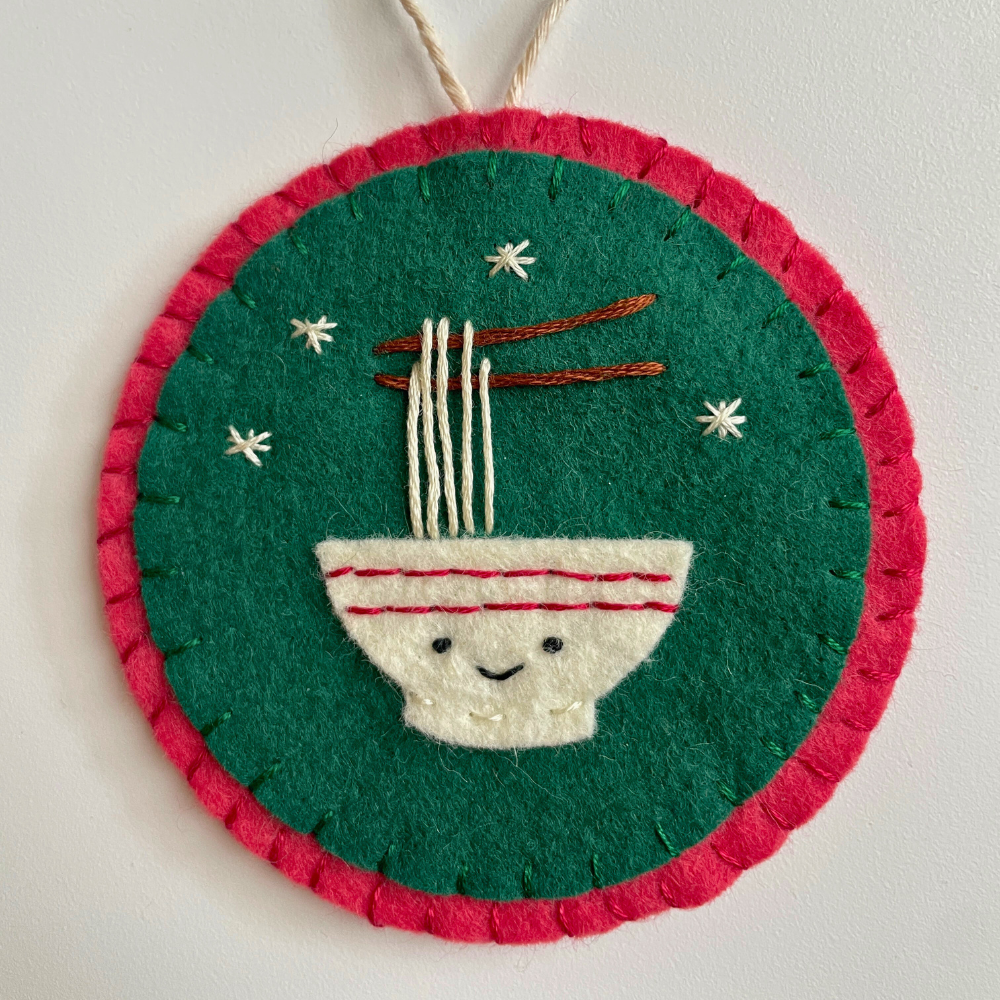 Asian Comfort Food Felt Ornaments - PDF Sewing Pattern