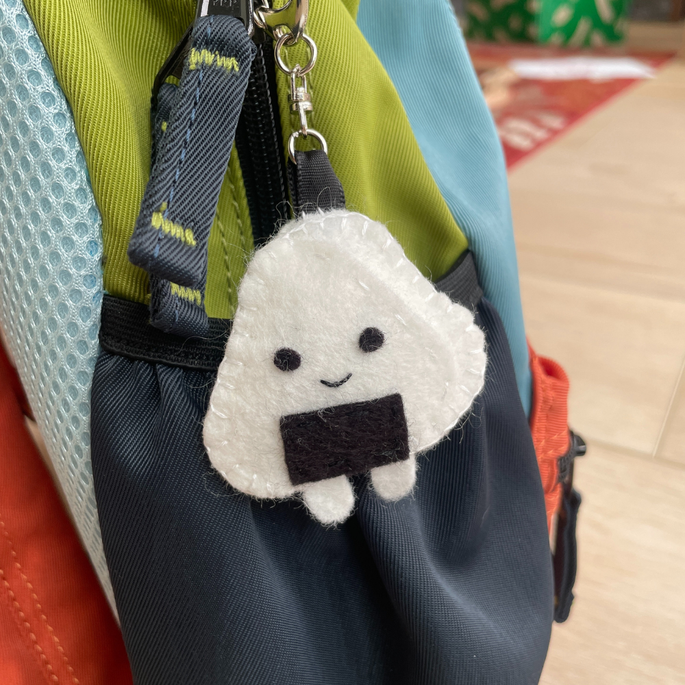 Felt Onigiri Keychain - DIY Sewing Kit