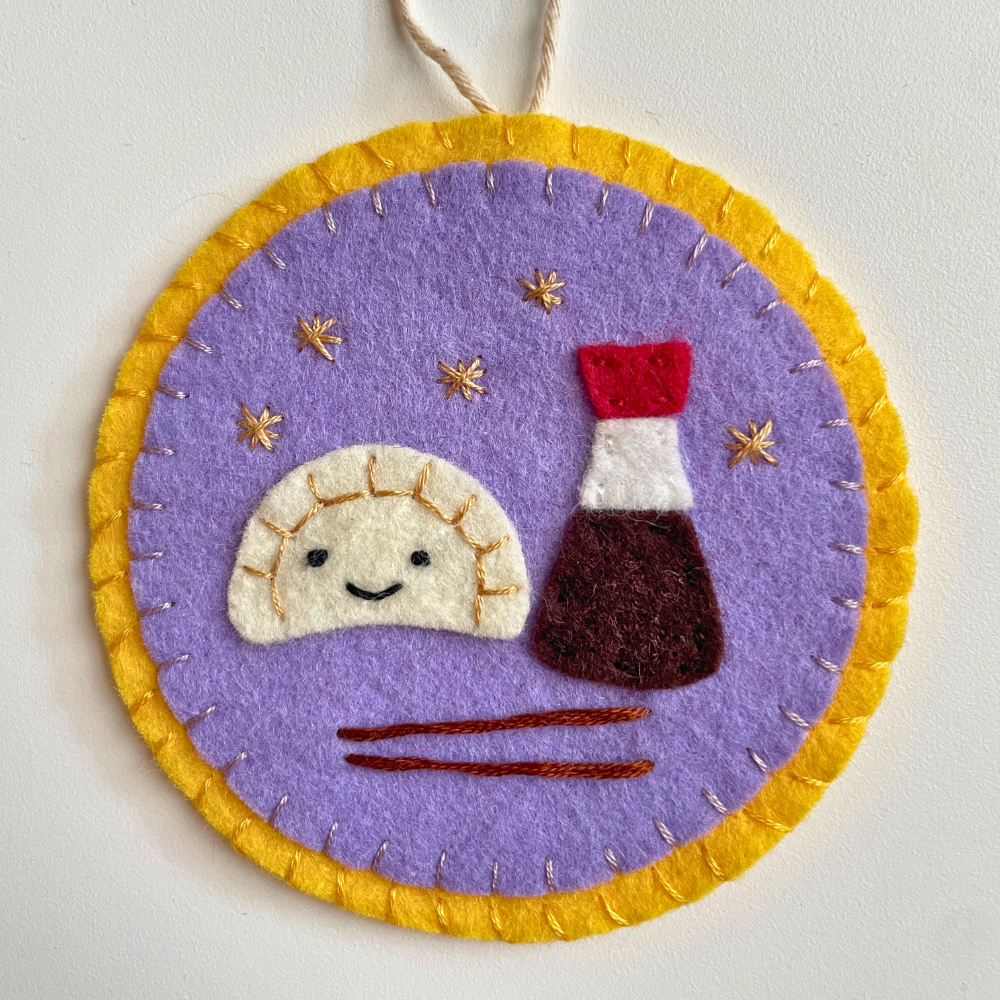 Asian Comfort Food Felt Ornaments - PDF Sewing Pattern